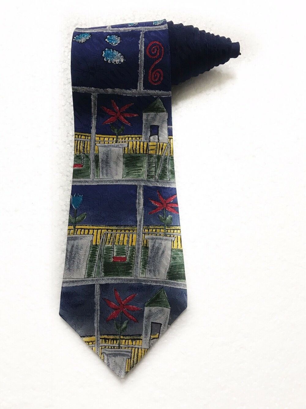 Make A Wish Foundation Wishes Do Come True Gregory Age 9 Silk Novelty Tie Mens
